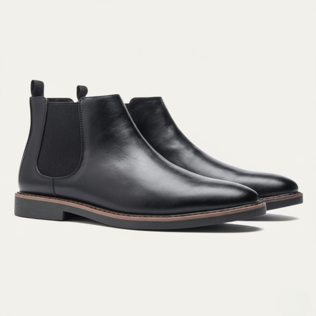 Bram | Men's Leather Chelsea Boots Brown