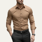 Dama Washington Jude men's fitted dress shirt white long sleeve - view 5