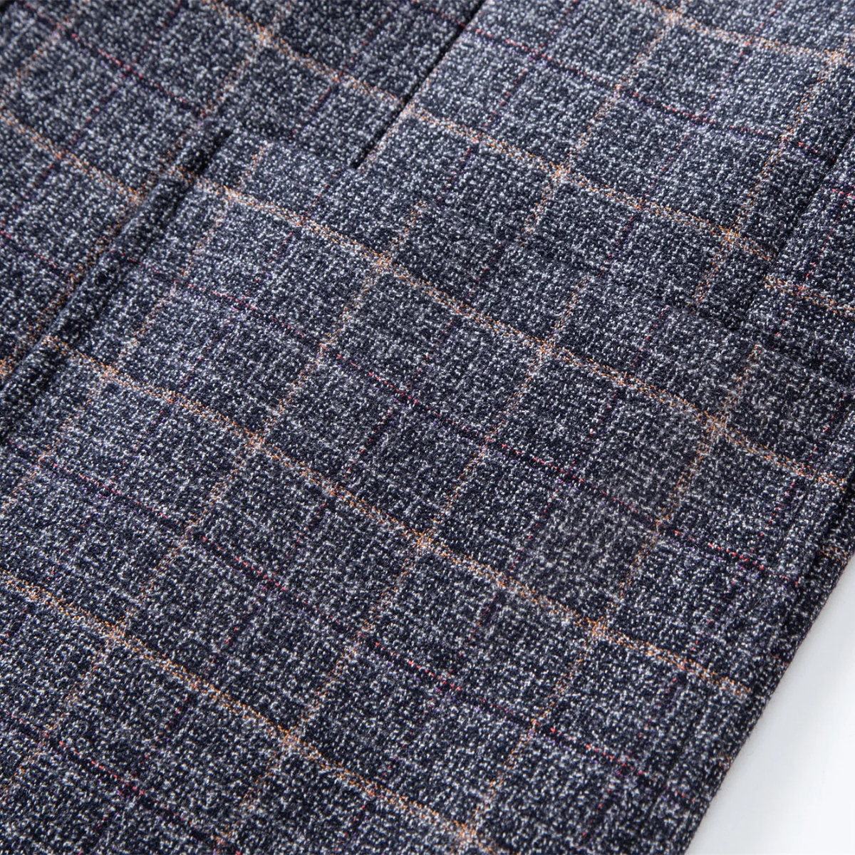 Blake | Men's Casual Blazer Navy Plaid