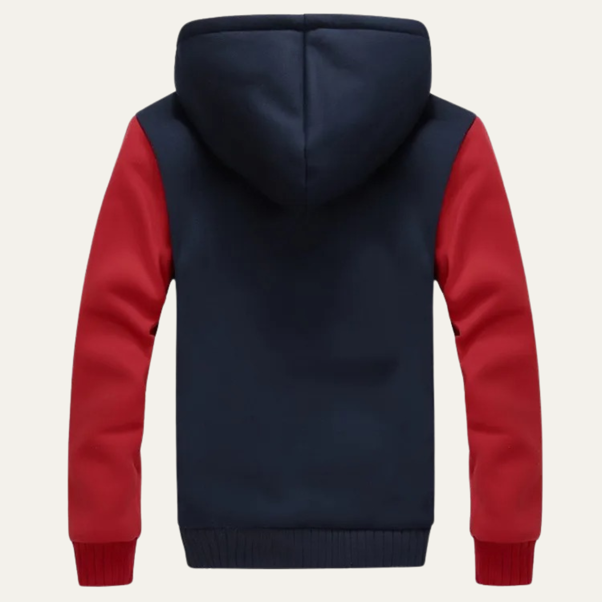 Bash | Men's Fleece Lined Zip Up Hoodie Black Gray