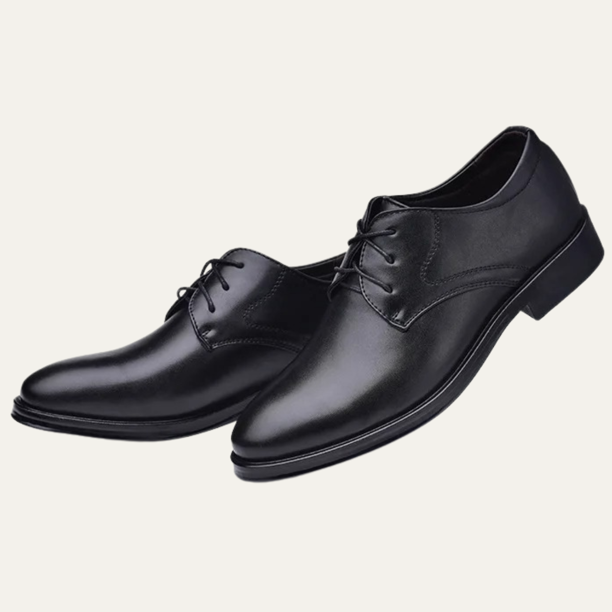 Axel | Men's Leather Oxford Dress Shoe Brown Black Sole