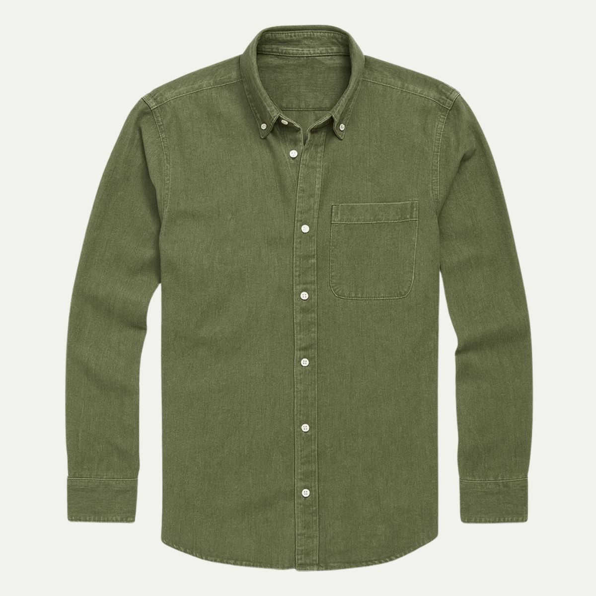 Arlo | Men's Button Up Shirt Black Long Sleeve Casual Oxford
