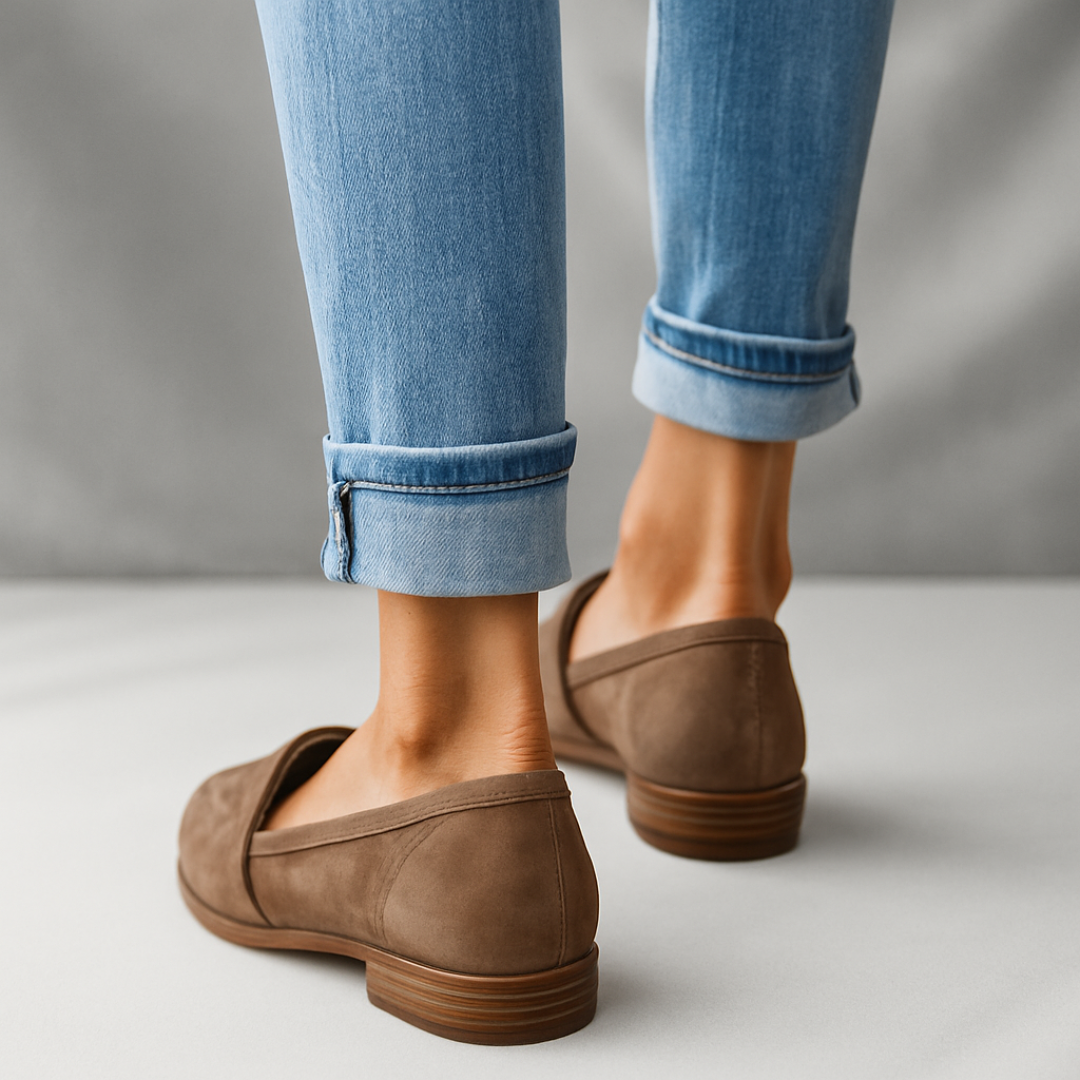 Rue | Women's Pointed Loafer Slip On Shoes Black Suede