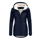 Dama Washington Ivy women's sherpa lined puffer jacket gray hooded - view 3