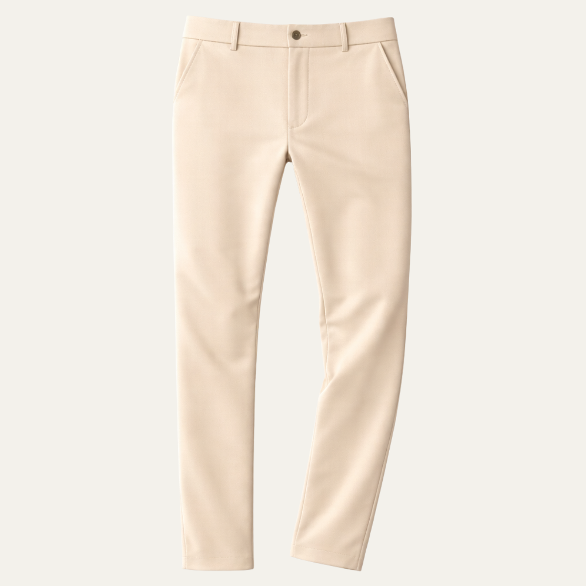 Beau | Men's Tailored Chinos Cream Slim Fit