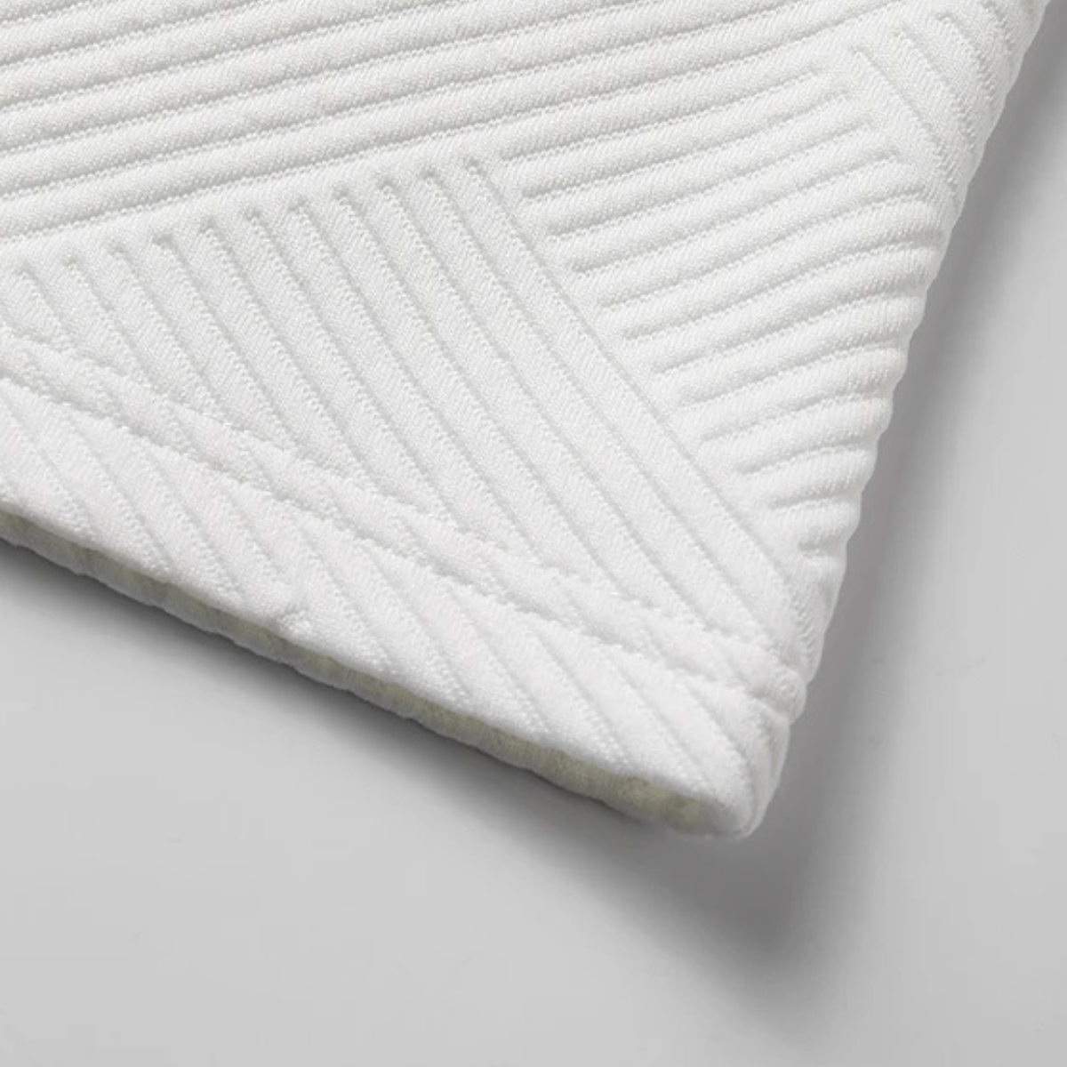 Leon | Men's Sweatsuit White Textured Short Sleeve