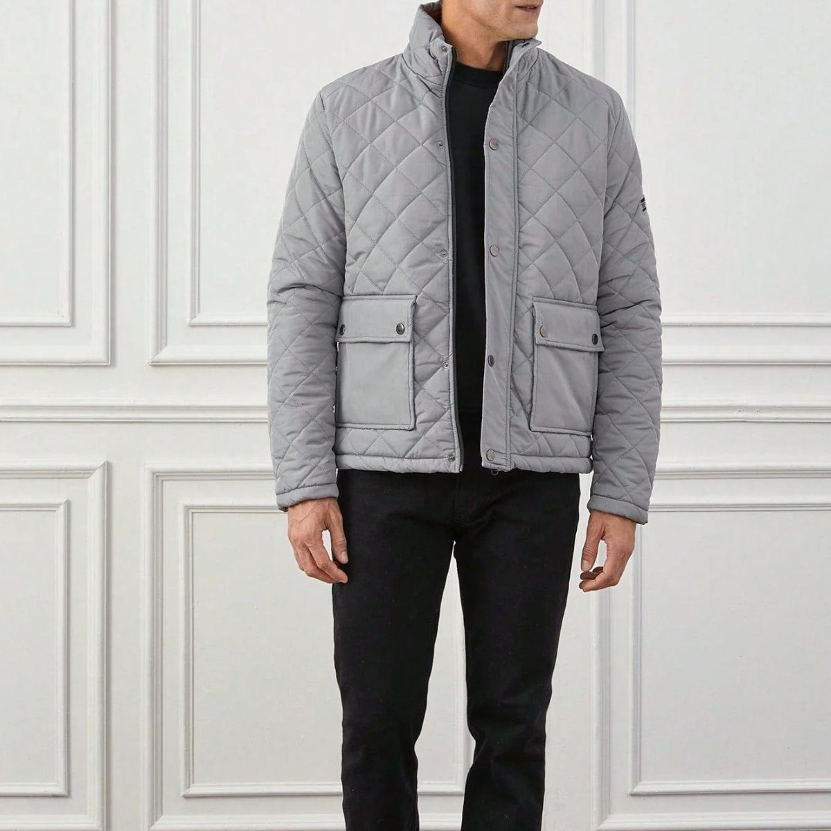 Axel | Men's Quilted Jacket Black