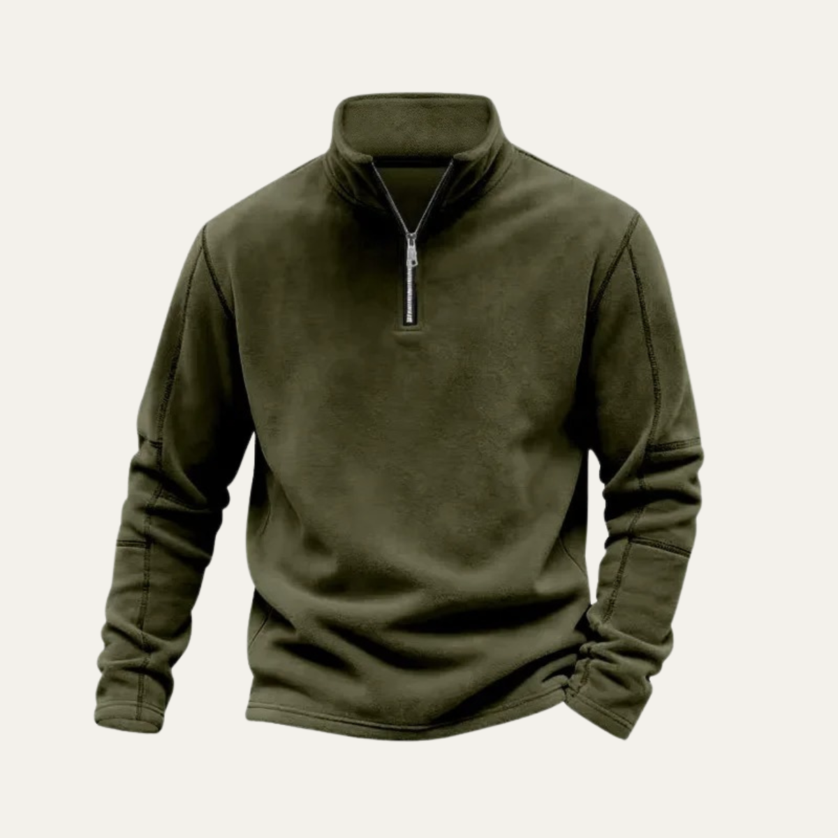 Beau | Men's Quarter Zip Sweater Light Blue