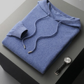 Dama Washington Ada men's crew neck sweater light blue knit - front view