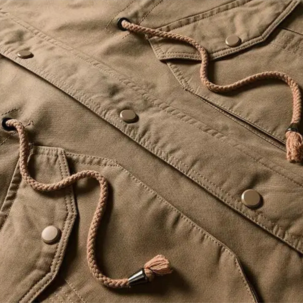 Hale | Men's Long Down Puffer Jacket Beige Fur Hood