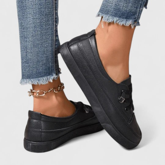 Ivy | Women's White Canvas Lace Up Sneaker Casual