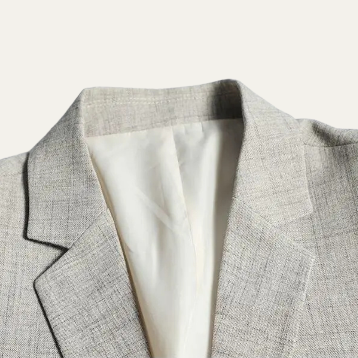 Callum | Men's Casual Blazer Beige Textured Single Button