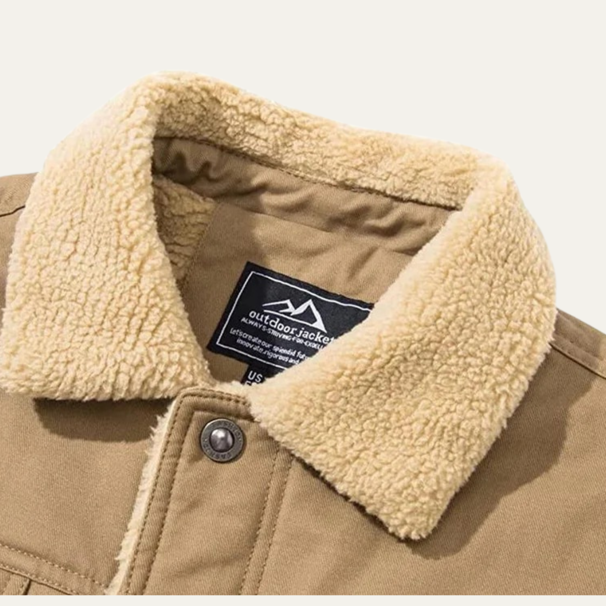 Sage | Men's Sherpa Lined Denim Jacket Black