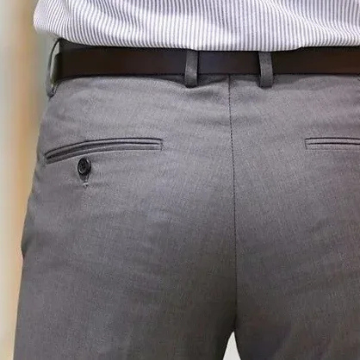 Jasper | Men's Slim Fit Dress Pants Gray Wrinkle Resistant
