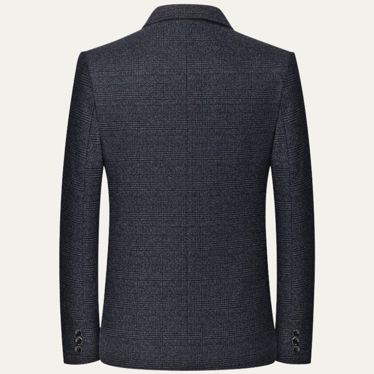 Rhys | Men's Check Blazer Gray Wool Tailored