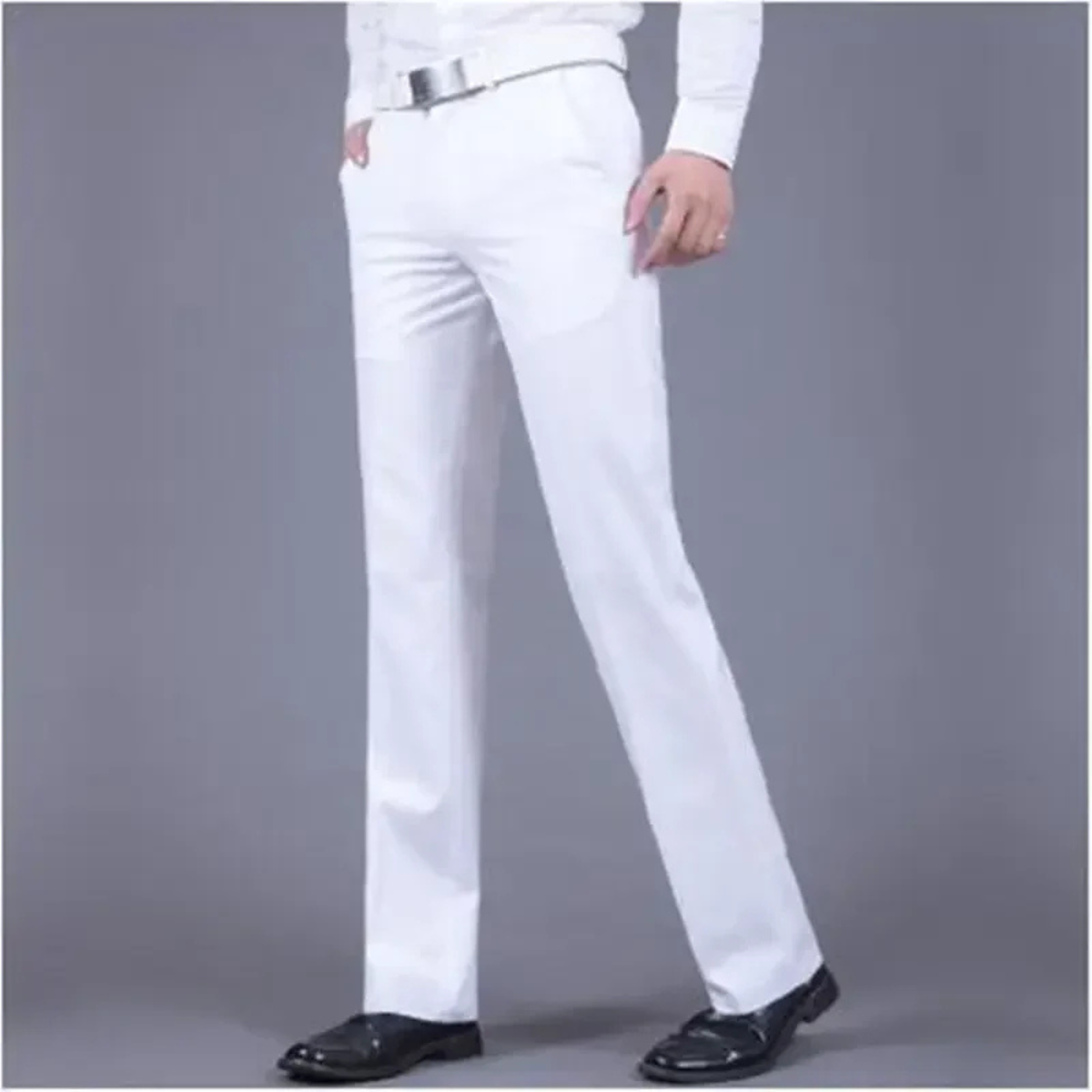 Jasper | Men's Slim Fit Dress Pants Gray Wrinkle Resistant
