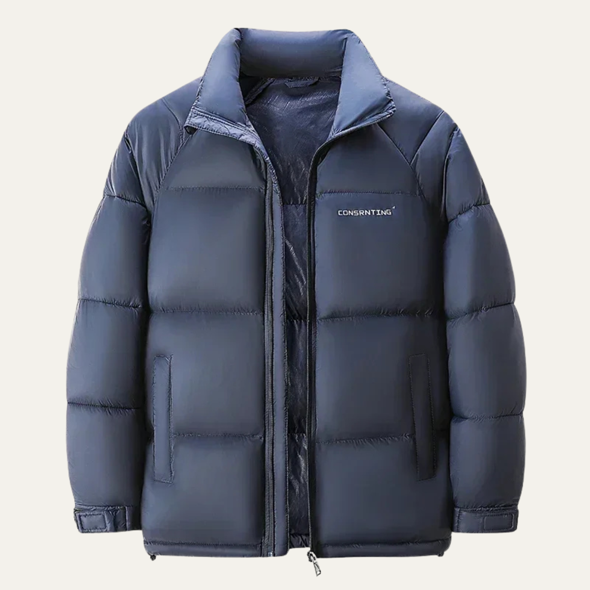Rhys | Men's Puffer Jacket Black Quilted Warm Winter