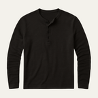 Dama Washington Tate men's henley shirt navy long sleeve - view 2
