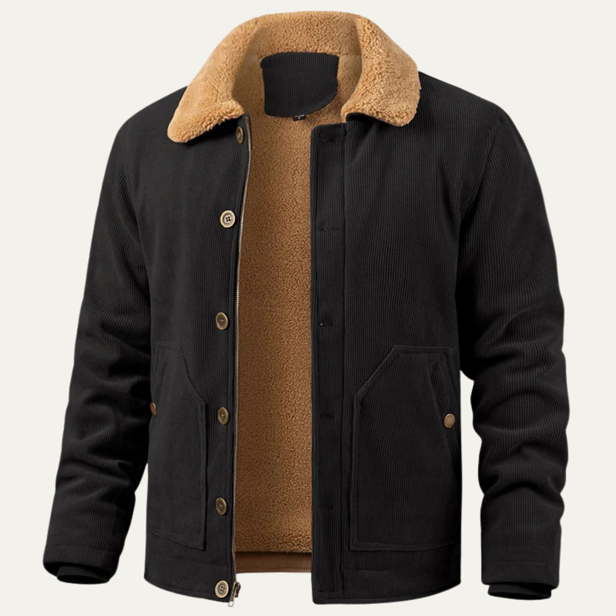 Wade | Men's Sherpa Corduroy Jacket Sage Green