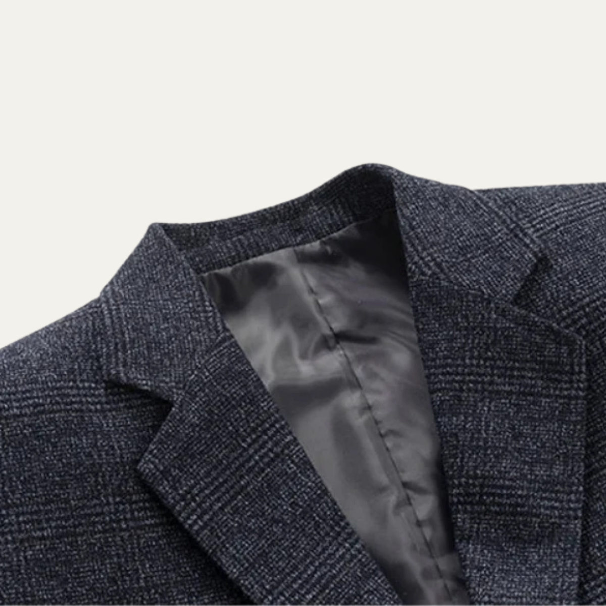 Rhys | Men's Check Blazer Gray Wool Tailored