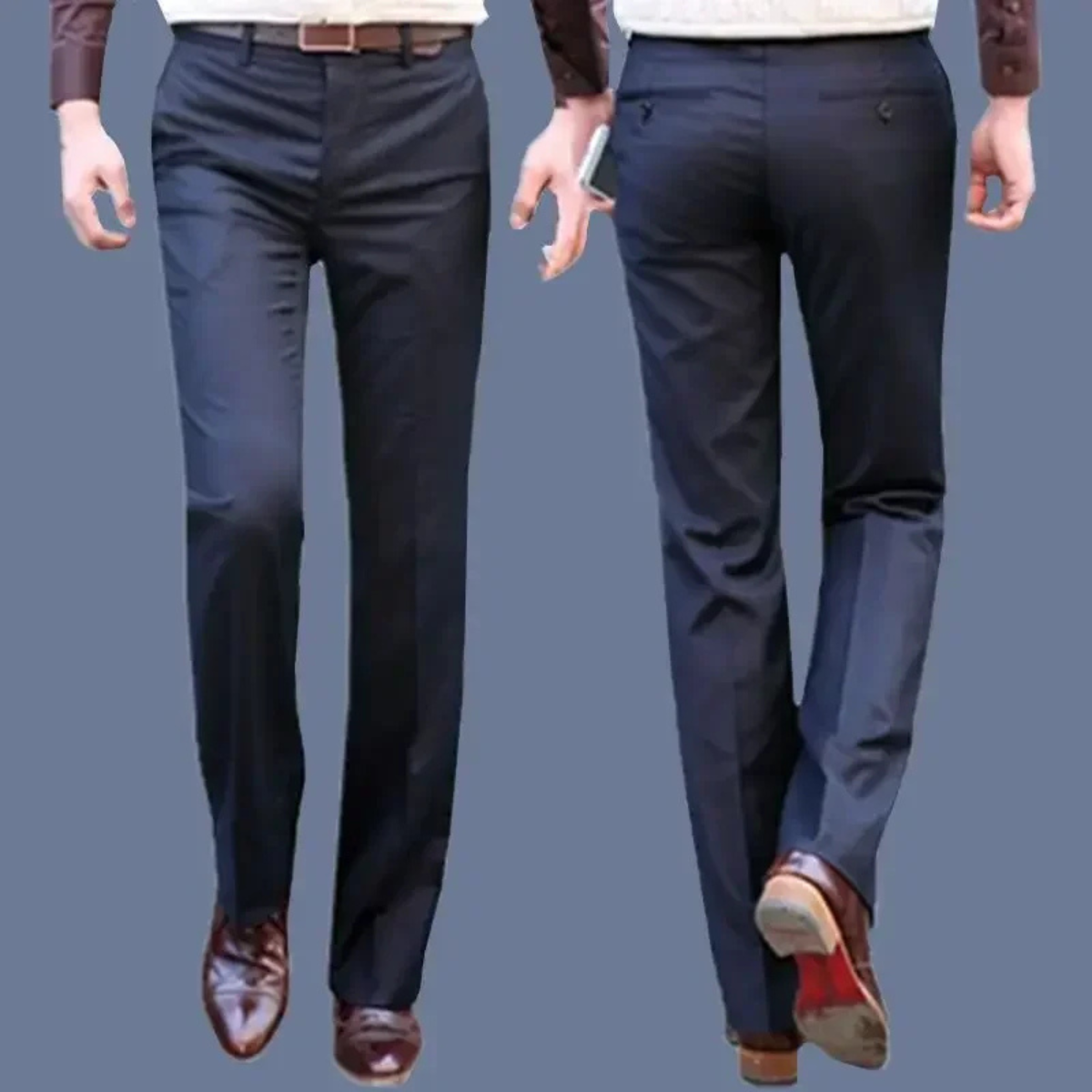 Jasper | Men's Slim Fit Dress Pants Gray Wrinkle Resistant