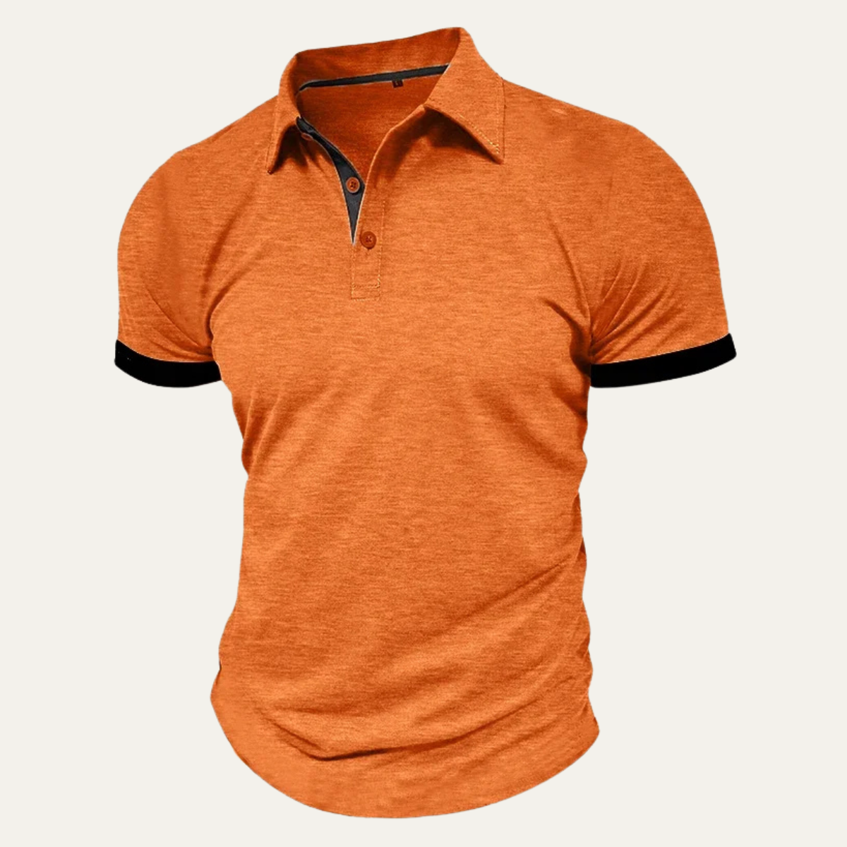 Beau | Men's Polo Shirt Light Gray Short Sleeve