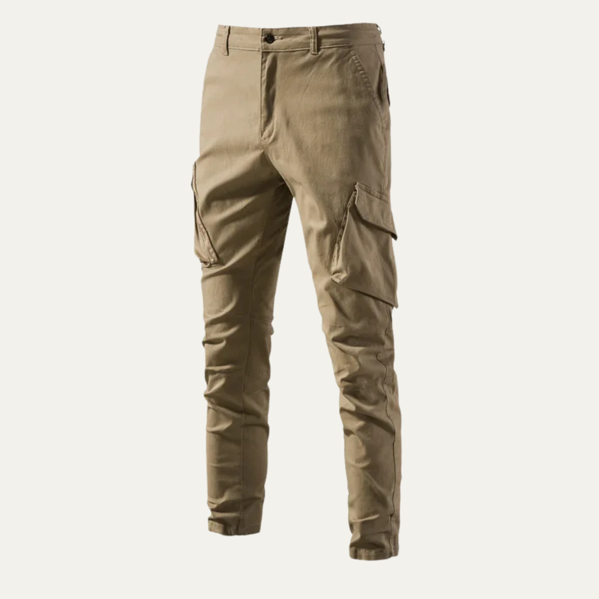 Axel | Men's Cargo Pants Olive Green Slim Fit Tapered