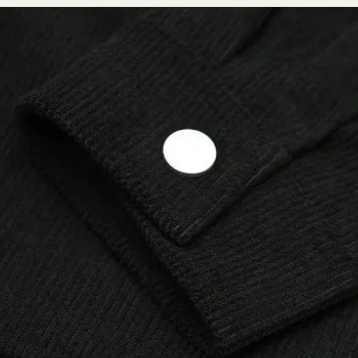 Axel | Men's Casual Corduroy Jacket Black Loose Fit Button Up