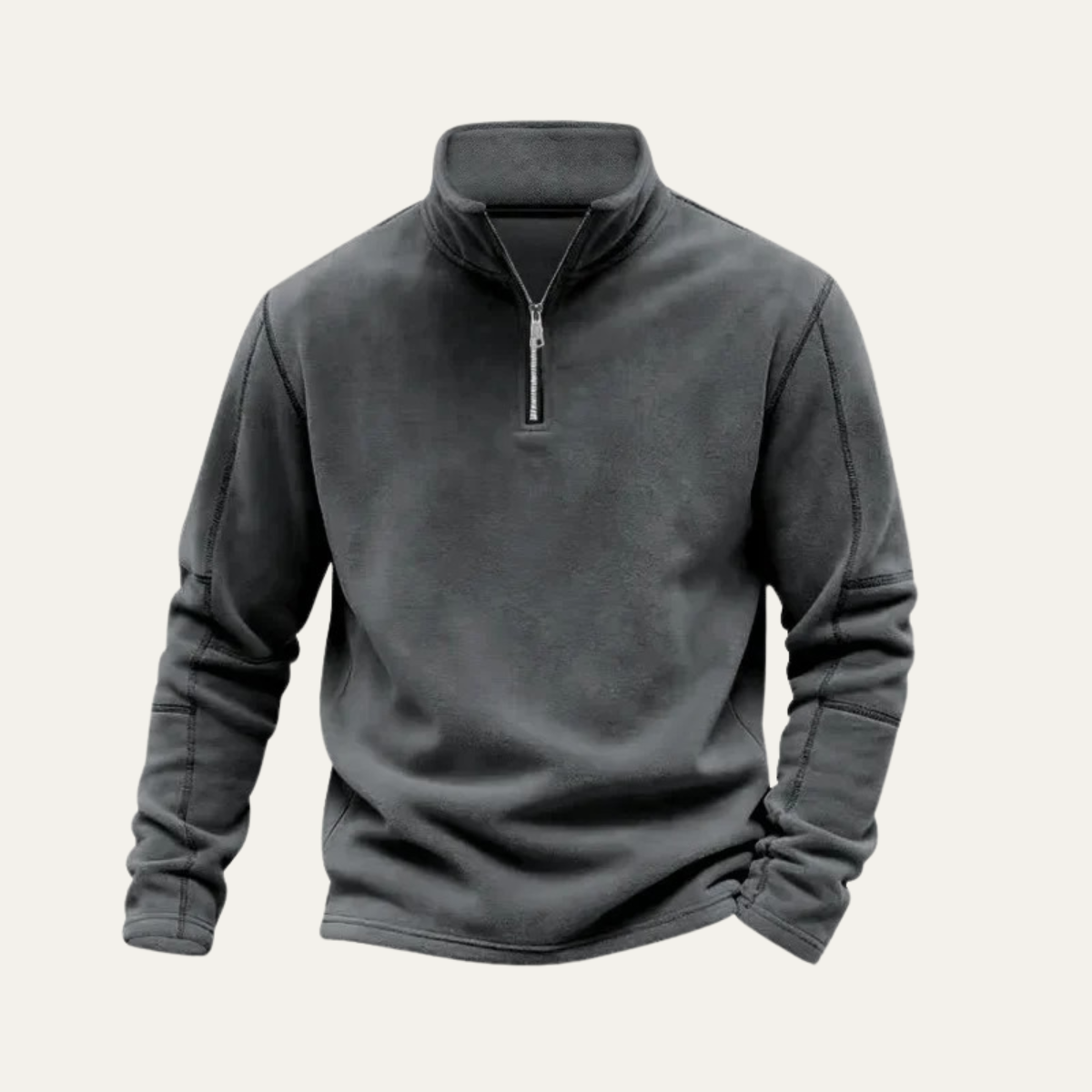 Beau | Men's Quarter Zip Sweater Light Blue