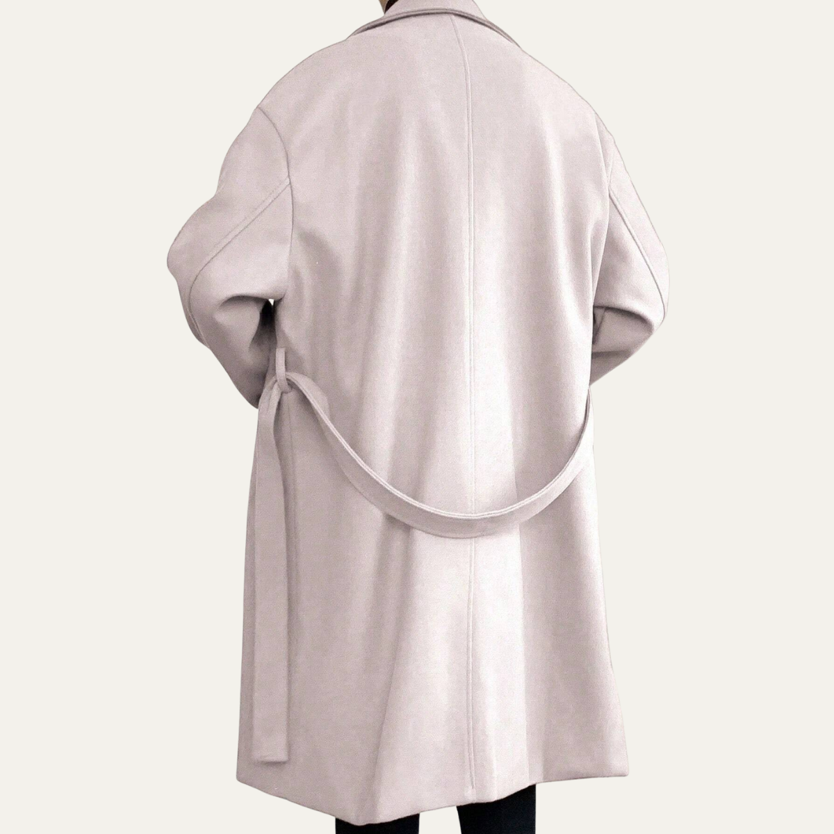 Nash | Men's Wool Overcoat Black Long