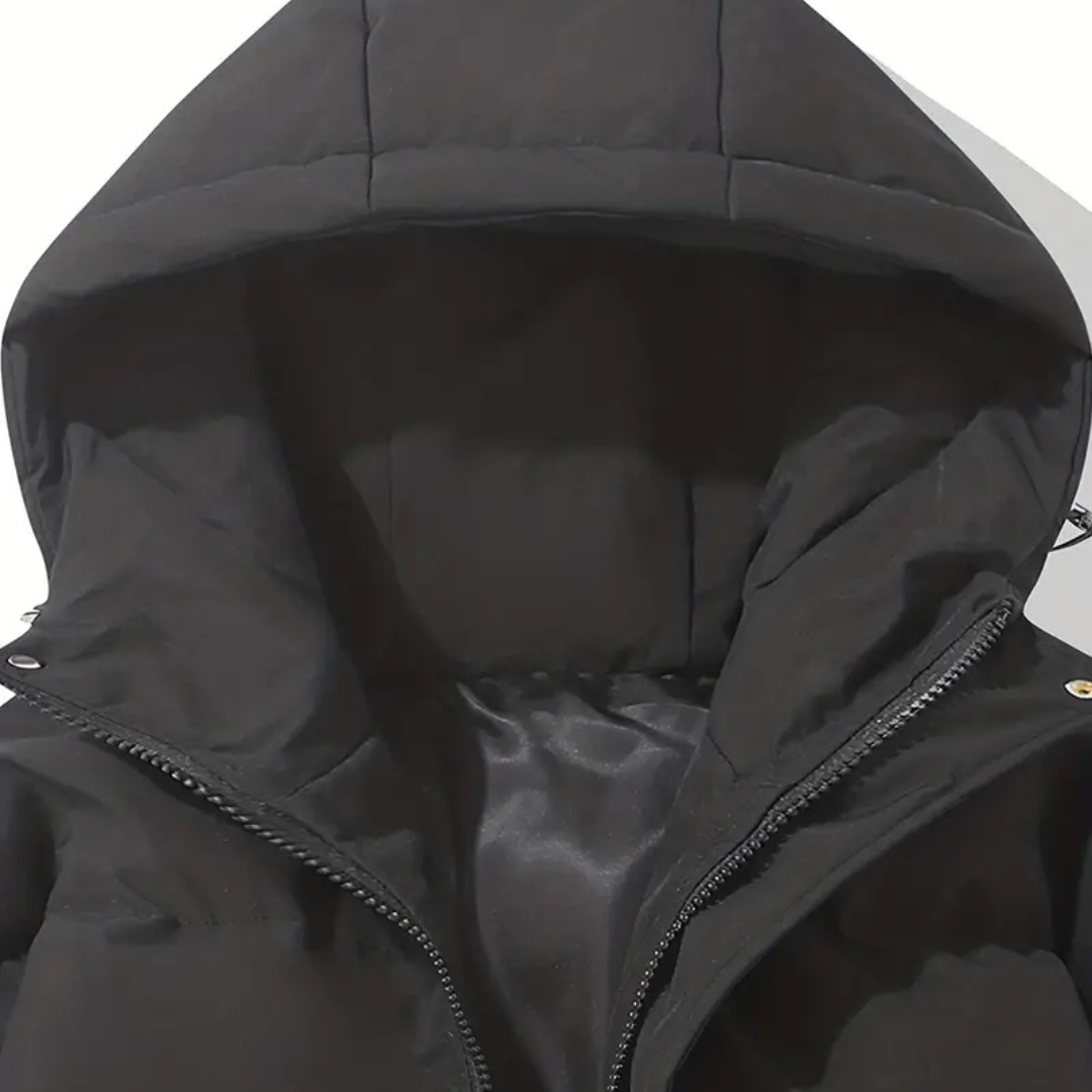 Faye | Women's Puffer Jacket Pink Hooded Quilted Windbreaker