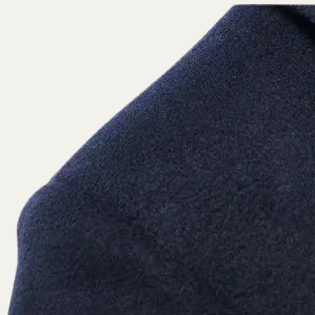 Bram | Men's Navy Wool Blend Casual Blazer Long Coat