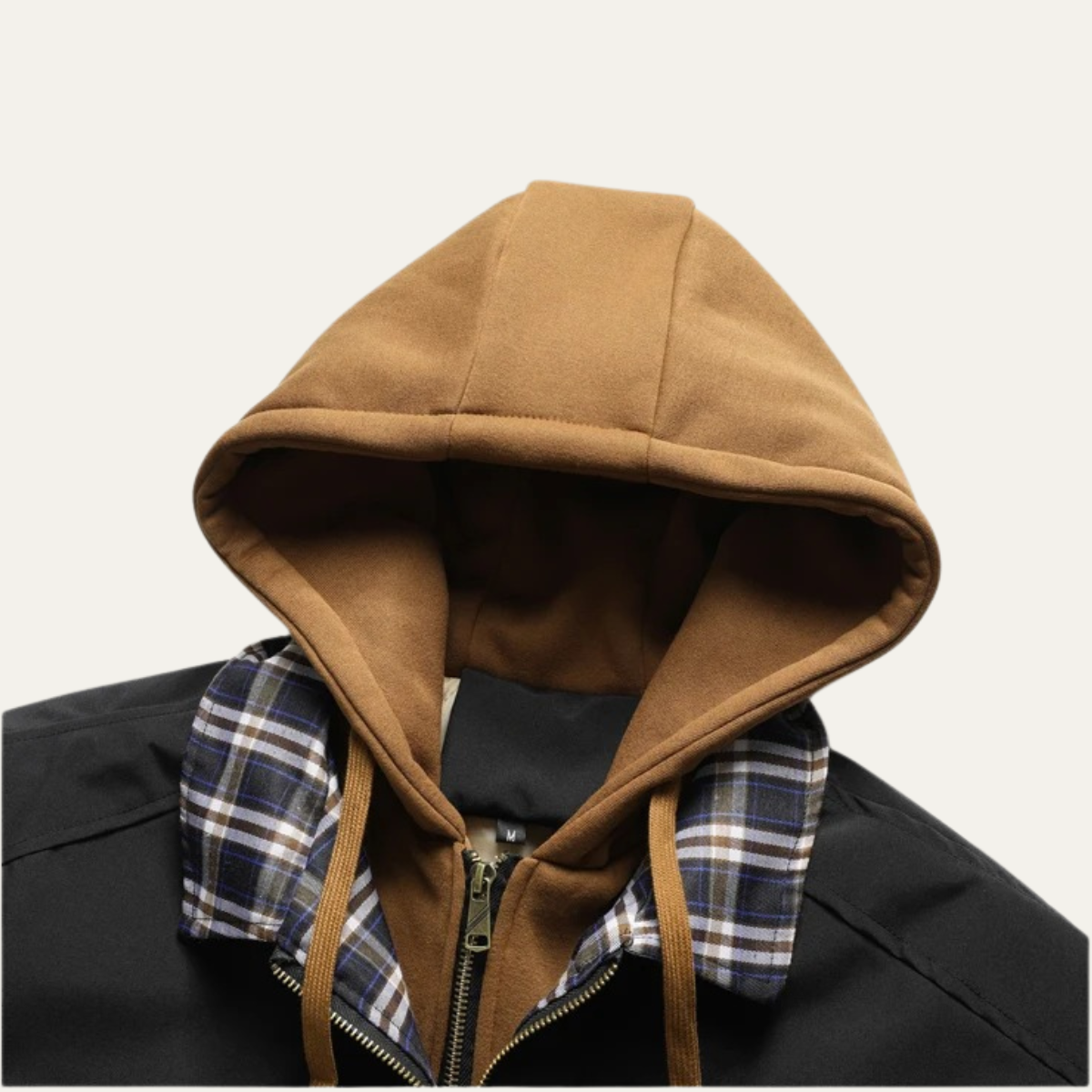 Ezra | Men's Puffer Jacket Black Hooded Quilted Winter Coat