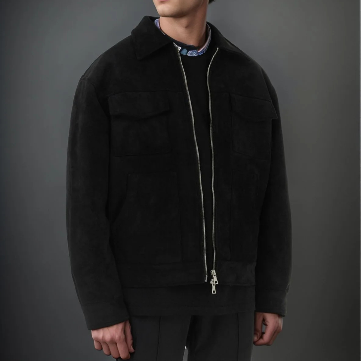 Wyatt | Men's Casual Utility Jacket Beige With Flap Pockets