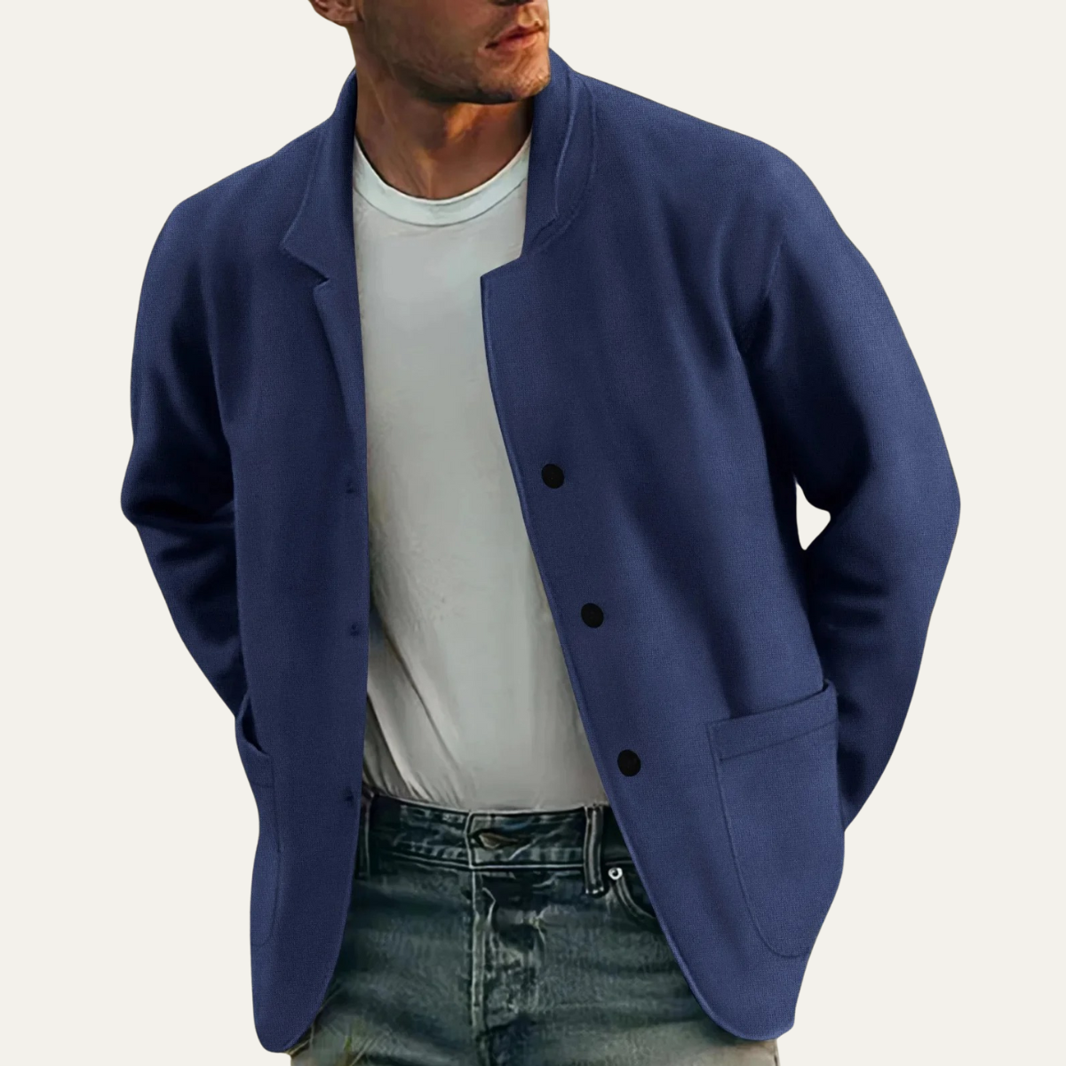 Voss | Men's Smart Casual Lightweight Blazer Black