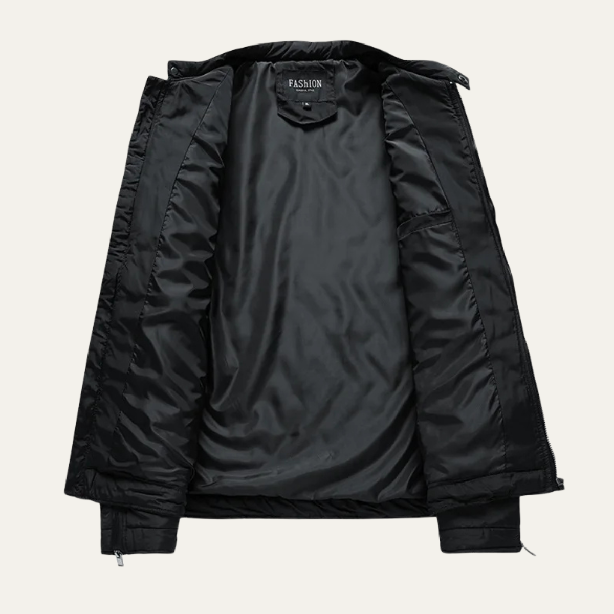 Ash | Men's Quilted Leather Jacket Black