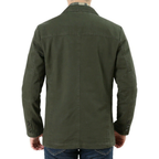 Voss | Men's Casual Lightweight Blazer Beige Cotton
