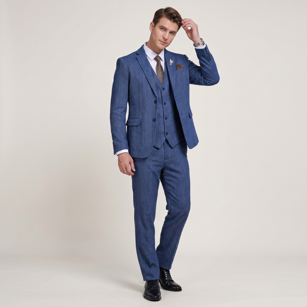 Jasper | Men's Three Piece Suit Tweed Slim Fit