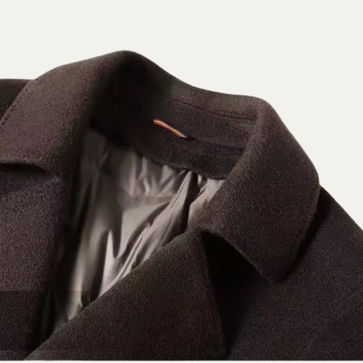 Callum | Men's Smart Casual Overcoat Brown