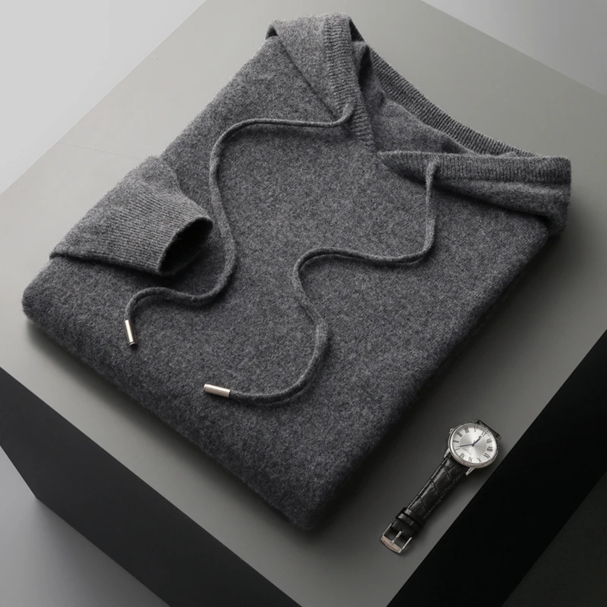 Ada | Men's Crew Neck Sweater Light Blue Knit