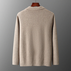 Dama Washington Beau men's casual wool cardigan cream button front pockets - view 9