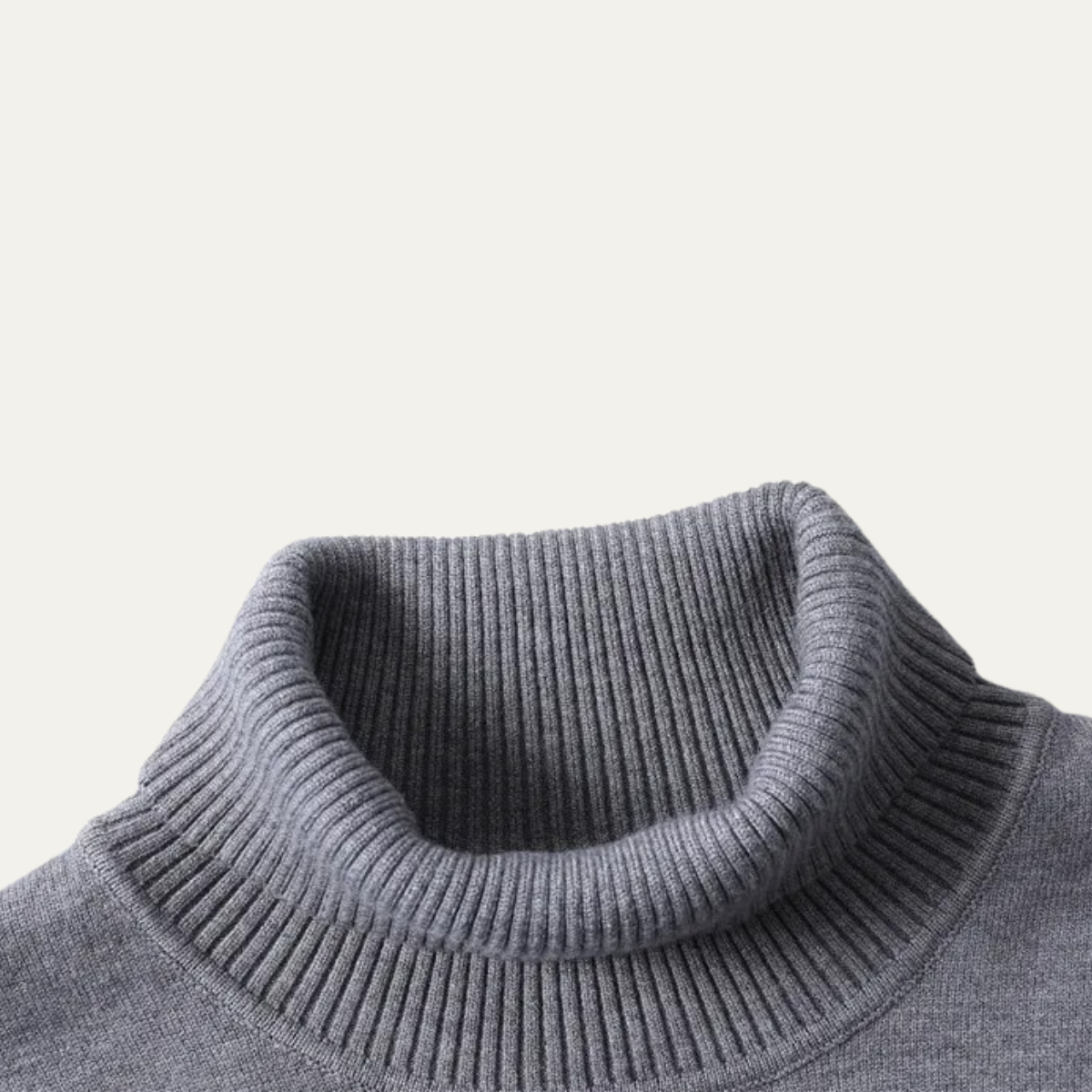 Ezra | Men's Turtleneck Sweater Black Slim Fit