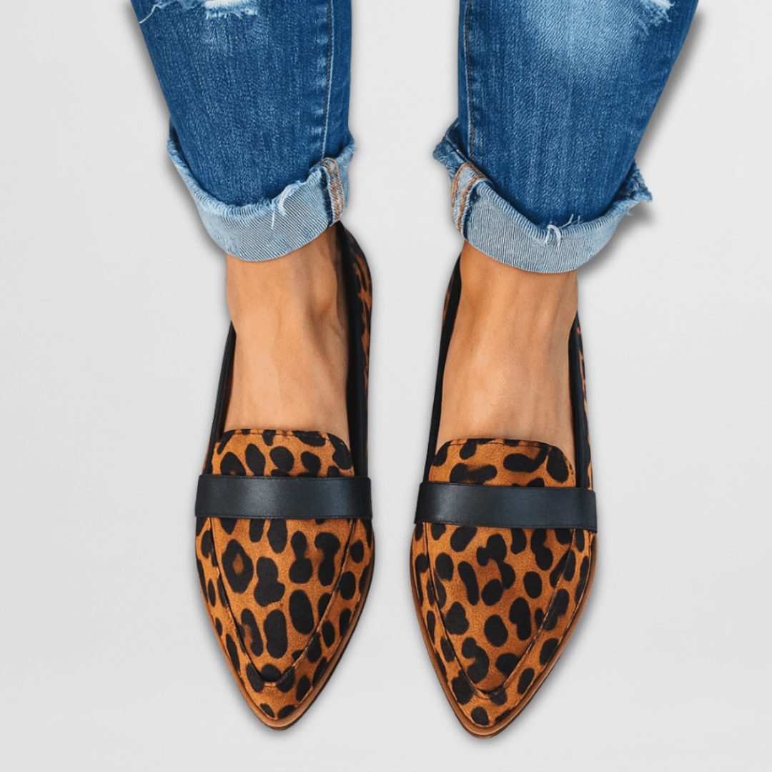 Maren | Women's Suede Loafer Flats Camel