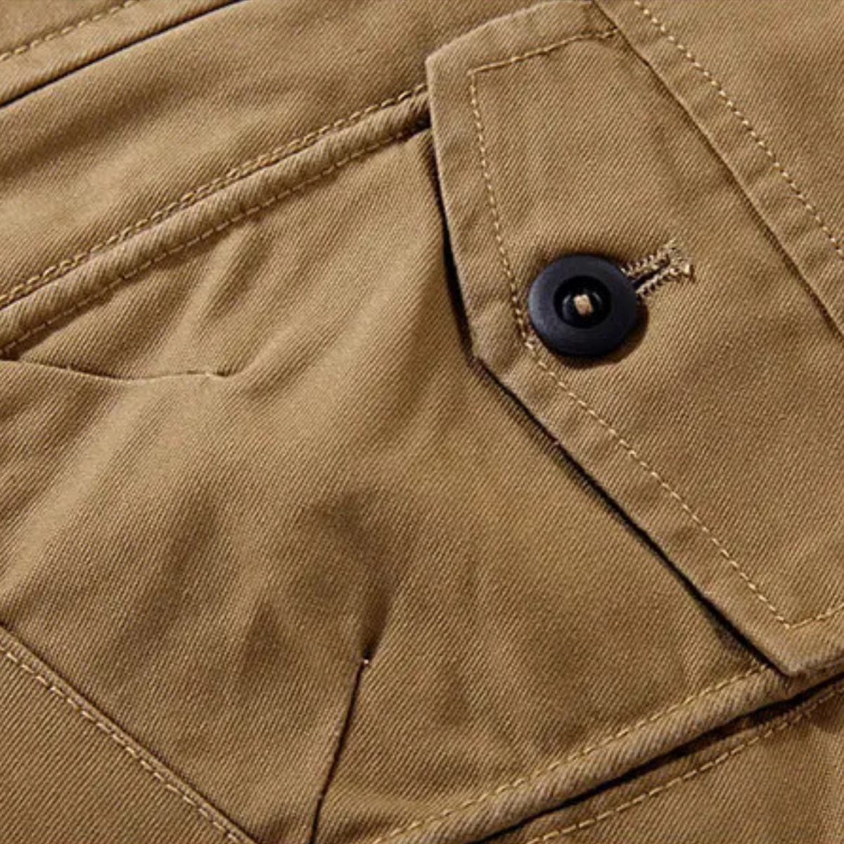 Luca | Men's Utility Jacket Khaki Fleece Lined Hooded