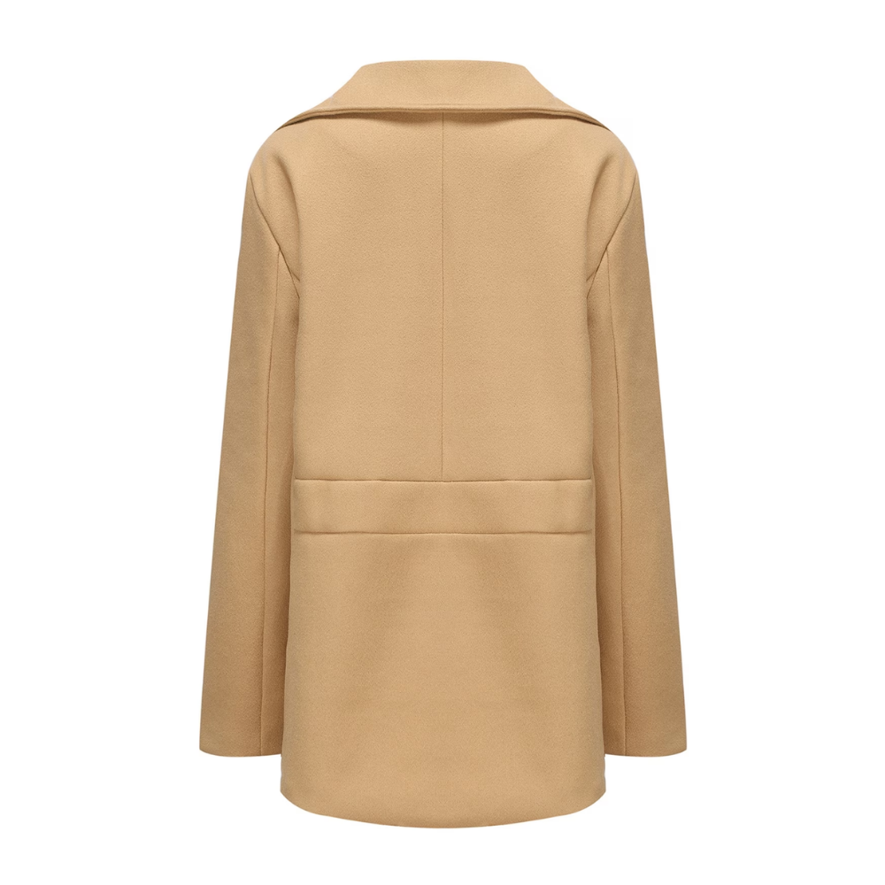 Rhys | Men's Double Breasted Wool Pea Coat Navy