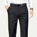 Dama Washington Otis men's tailored dress pants dark gray - front view