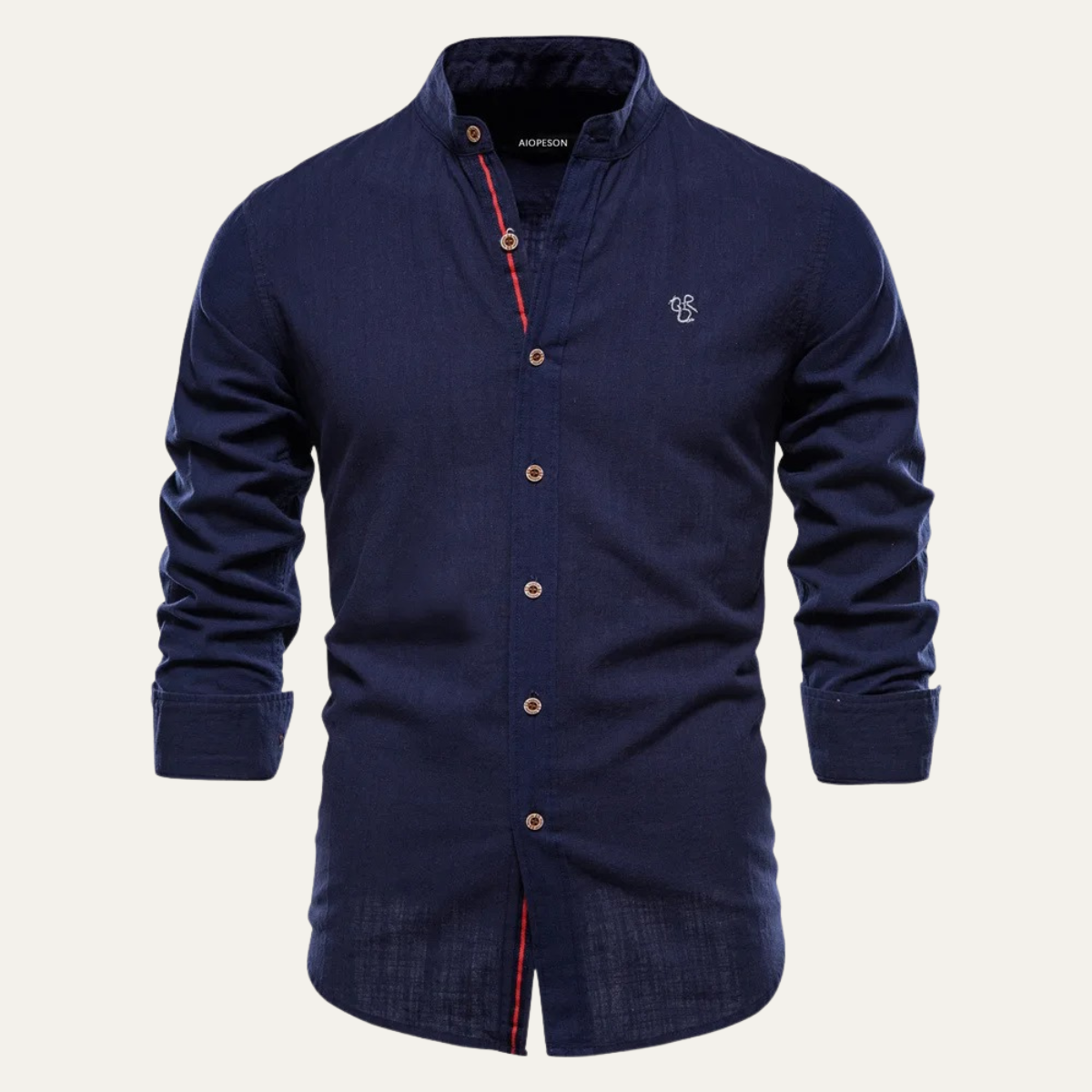Axel | Men's Button Up Shirt White Long Sleeve