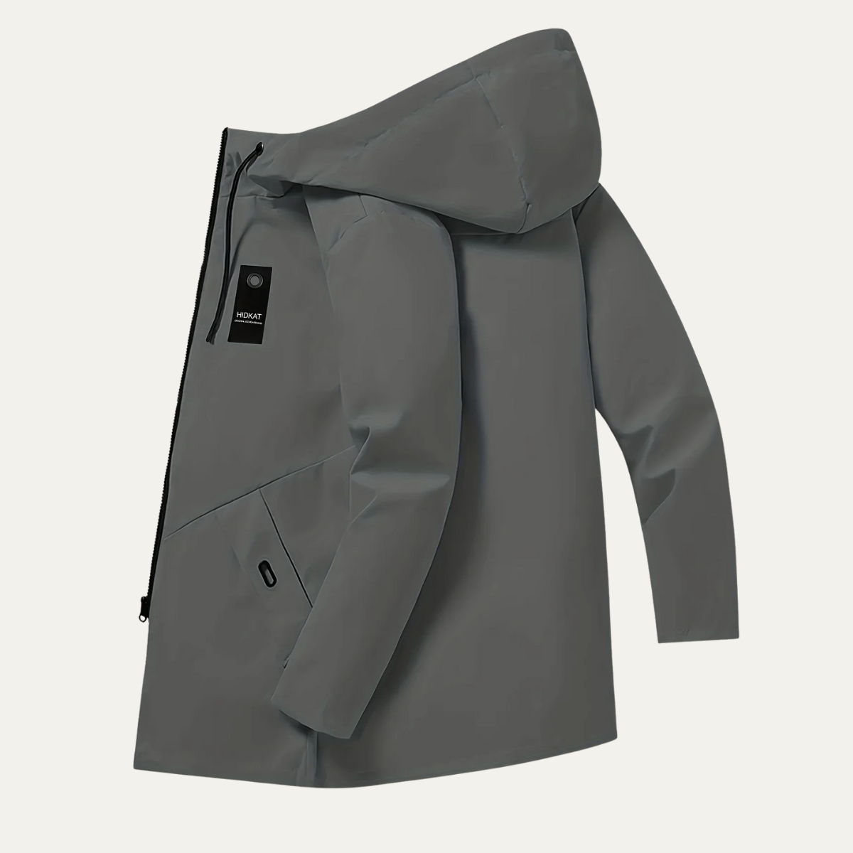 Ash | Men's Lightweight Rain Jacket Olive Green Hooded