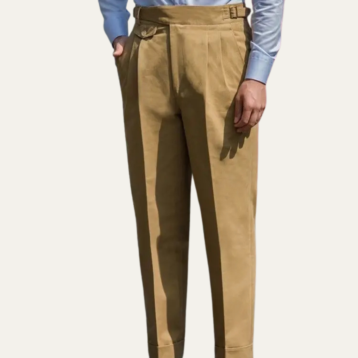 Beau | Men's Pleated Dress Pants Khaki