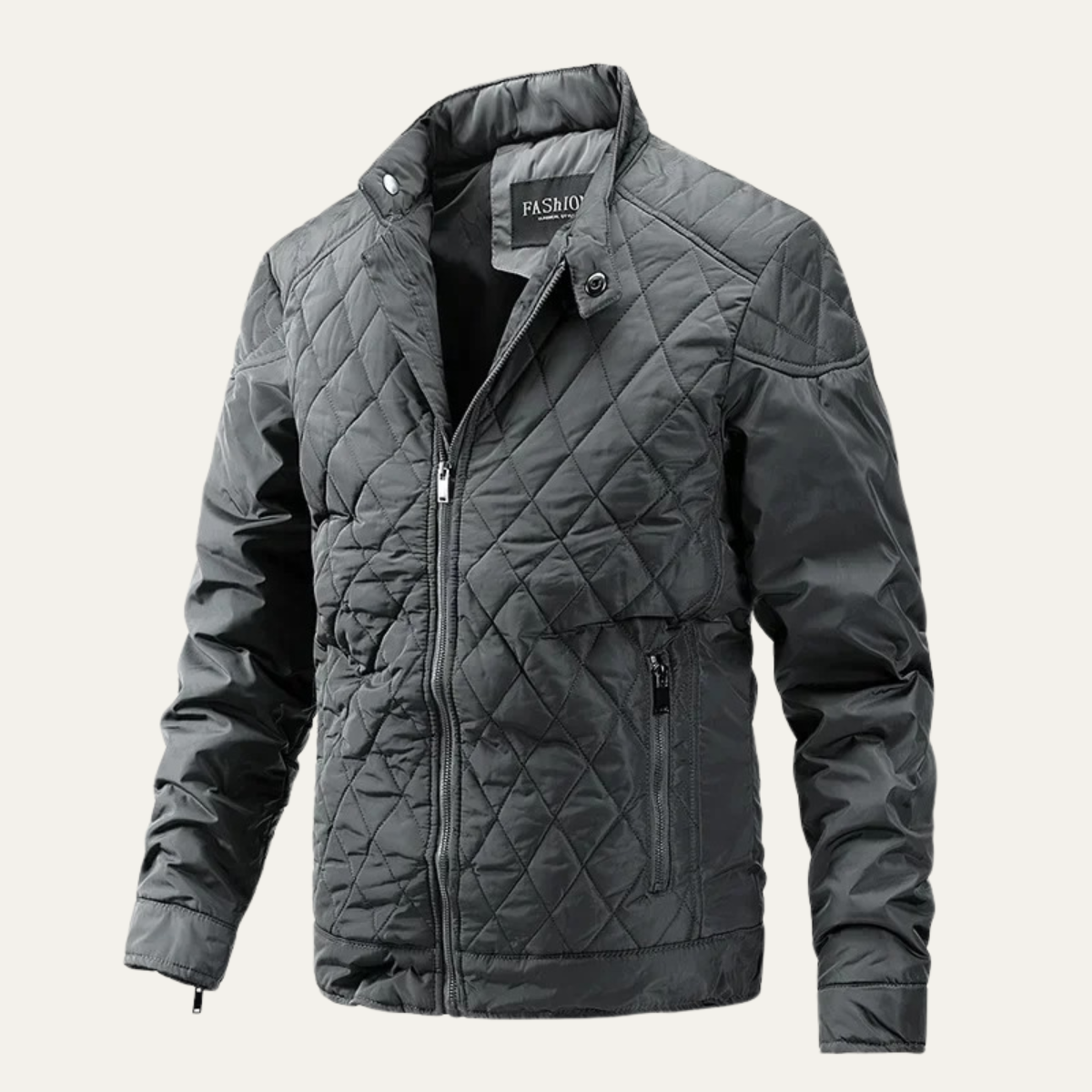 Axel | Men's Quilted Jacket Black